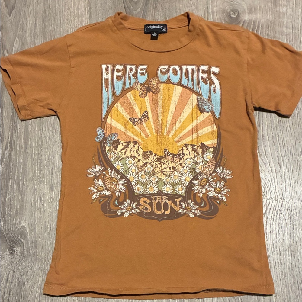 Brown Graphic T-Shirt